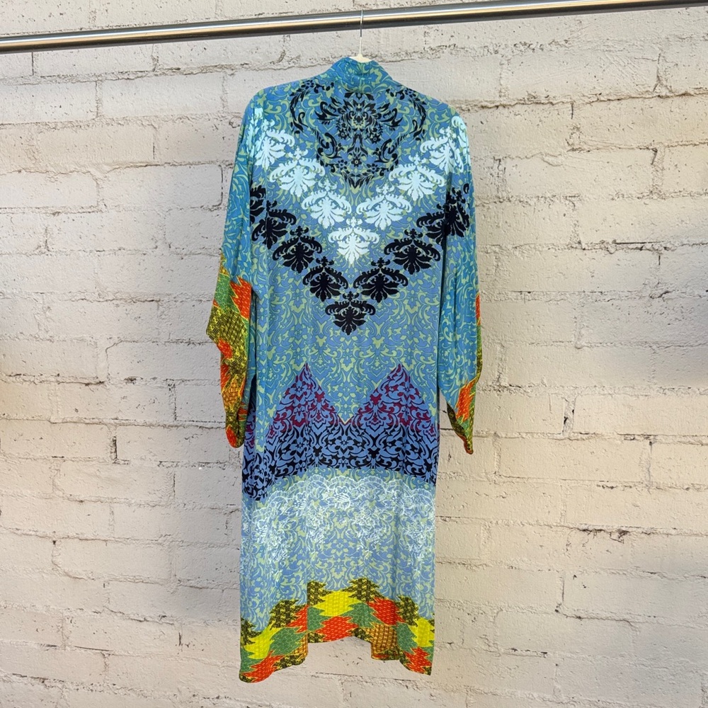 Free People Seven Wonders Maxi Kimono Duster Blue Size OS (one size) - Picture 6 of 11